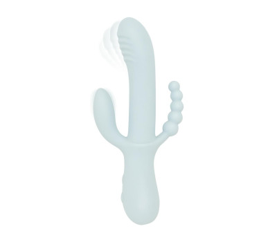 Вибратор-кролик Good Vibes Only - SAGE Triple Stimulation Vibe Soft Silicone - Blue