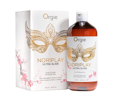 Гель для NURU-массажа Orgie – Noriplay Ultra Slide (500 мл), экстракт морских водорослей, простыня