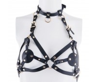 Портупея на грудь LOCKINK SEVANDA Queen Chest Harness with Removable Bra