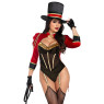 Костюм циркачки Leg Avenue Ravishing Ringmaster Bodysuit M