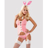 Obsessive Bunny suit 4 pcs costume pink L/XL