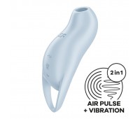 Вакуумный клиторальный стимулятор с вибрацией Satisfyer Pocket Pro 1 Blue