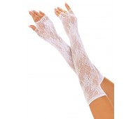 Митенки Leg Avenue Lace Opera Length Fingerless Gloves White