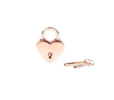 Замочек Liebe Seele Heart Shape Padlock Rose Gold (2 шт)