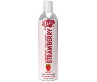 Согревающий лубрикант на водной основе Wet Warming Strawberry 4 in 1, без сахара (118 мл)