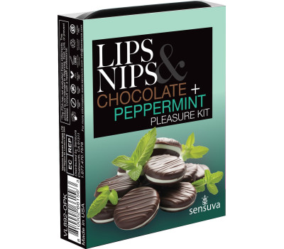 Подарочный набор Sensuva Lips & Nips Pleasure Kit - Chocolate Peppermint 2 x 4г