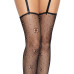 Чулки Leg Avenue Daisy Dot Fishnet Stockings One Size Black
