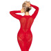 Платье Leg Avenue Lace and Net Bodycon Gown One Size, Red