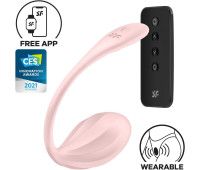 Виброяйцо Satisfyer Ribbed Petal Connect App Rose