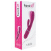 Вибратор-кролик Liebe Bend It Plus Cerise, гибкий, 2 мотора, 10 режимов