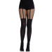 Колготки Leg Avenue Garter Illusion Tights with Net Detail One Size Black