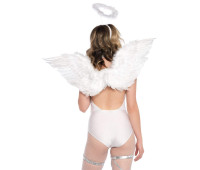 Крылья ангела Leg Avenue Marabou Feather Angel Wings, настоящие перья