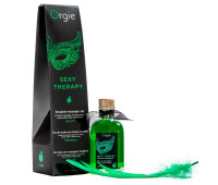 Набор для массажа Orgie – Sexy Therapy Apple (100 мл), съедобное разогревающее масло + перышко