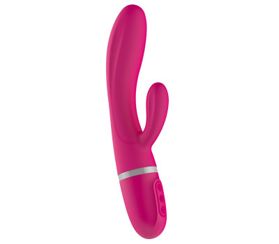Вибратор-кролик Liebe Bend It Plus Cerise, гибкий, 2 мотора, 10 режимов