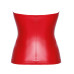 Корсет Noir Handmade F355 Red powerwetlook corset - M