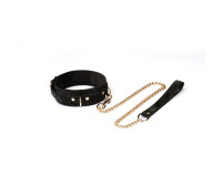 Ошейник с поводком Liebe Seele Boudoir Amor Collar with Leash Black