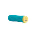 Вибропуля S Pleasures Bullets Twist & Shout Turquoise, бирюзовая, ребристая поверхность, 10 режимов