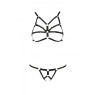Комплект белья из стреп ARMANDA SET black XXL/XXXL - Passion Exclusive