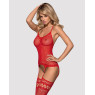Obsessive Bodystocking F214 red S/M/L