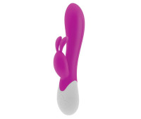 Вибратор-кролик S Pleasures Premium Corabi Rabbit, розовый, ушки для клитора, 16 режимов, нагрев