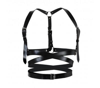 Кожаная портупея Art of Sex - Melani Leather harness, Черная XS-M