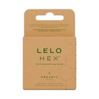 Презервативы LELO HEX Condoms Organic 3 Pack, тонкие и суперпрочные