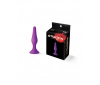 Анальная пробка на присоске MAI Attraction Toys №32 Purple (мятая упаковка)