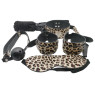 Набор MAI BDSM STARTER KIT Nº 75 Leopard: плеть, кляп, наручники, маска, ошейник , веревка, зажимы