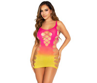 Платье Leg Avenue Seamless Ombre Faux Lace Up Mini Dress One Size Sunset
