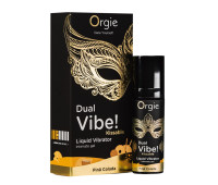 Жидкий вибратор Orgie - Dual Vibe! Pina Colada Kissable Liquid Vibrator (15 мл)