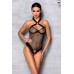 Сетчатый боди с халтером Amanda Body black S/M - Passion