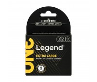 Презервативы ONE Legend Extra Large 3 шт, картонная коробка