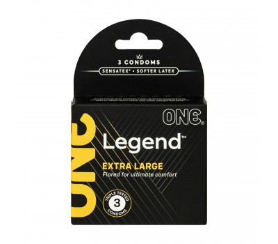 Презервативы ONE Legend Extra Large 3 шт, картонная коробка