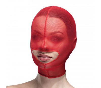 Маска сетка с открытым ртом Feral Feelings - Hood Mask Red