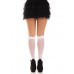 Носочки ажурные с рюшами Leg Avenue Sweetheart Ruffle Cuff Knee Highs White, высокие