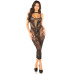 Платье Leg Avenue Rhinestone Lace and Net Bodycon Dress One Size, Black