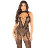 Бодистокинг Leg Avenue Crotchless Bodystocking with Heart One Size, Black