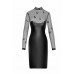 Платье Noir Handmade F310 Sublime wetlook and flocked mesh midi dress - XXL