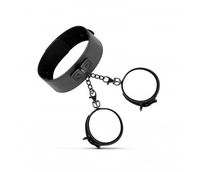 Наручники с ошейником Bedroom Fantasies Collar & Cuffs - Black