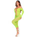Бодистокинг Leg Avenue Crotchless Footless Lingerie Bodystocking One Size Neon Green