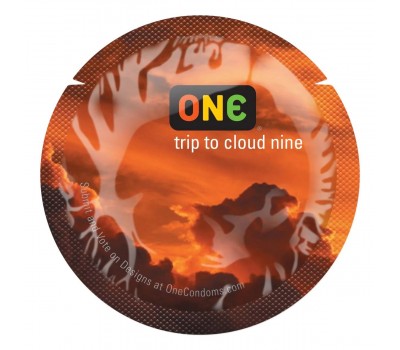 Презерватив ONE Color Sensations - ONE trip tot cloud nine (Orange) 1 шт