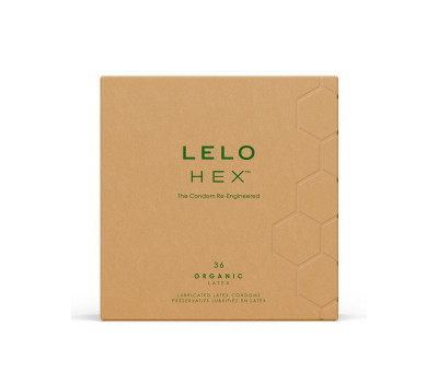 Презервативы LELO HEX Condoms Organic 36 Pack, тонкие и суперпрочные