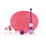 Набор вагинальных шариков Rianne S: Pussy Playballs Coral, вес 15г, 25г, 35г, 55г, монолитные