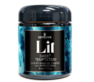 Массажная свеча Sensuva Lit Sweet Temptation Massage Candle 113г