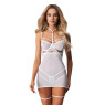 Бэби-долл Obsessive Arrowel White chemise L/XL