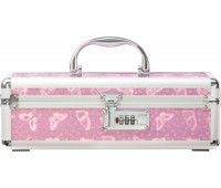Кейс для хранения секс-игрушек Powerbullet - Lockable Vibrator Case Pink с кодовым замком