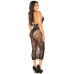 Платье Leg Avenue Rhinestone Lace and Net Bodycon Dress One Size, Black