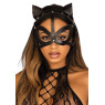 Leg Avenue Vegan leather studded catmask Black