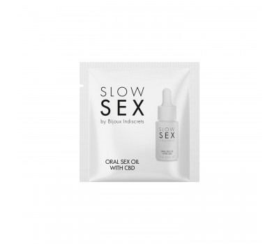 Пробник Bijoux Indiscrets Sachette Oral Sex Oil With CBD