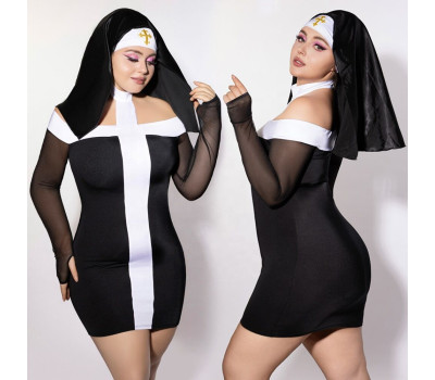 Эротический костюм монашки JSY P61130 Plus Size